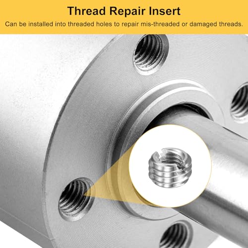 HARFINGTON 20pcs Thread Repair Inserts M8 x 1.25 Male to M5 x 0.8 Female Thread 5mm Long Stainless Steel Reducing Nuts Metric Self Tapping Sleeves Threaded Reducer Industrial Fasteners - size: M8 x 1.25 Male to M5 x 0.8 Female x 5mm