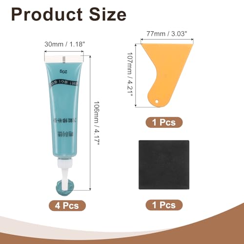 uxcell Wood Repair Kit,4Pcs Touch Up Filler Wood,Blue - color: Blue