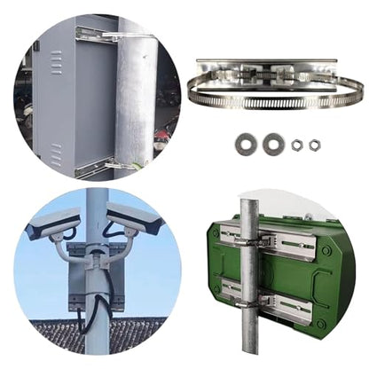 Sign Mounting Bracket Pole Mounting Kits 304 Stainless Steel