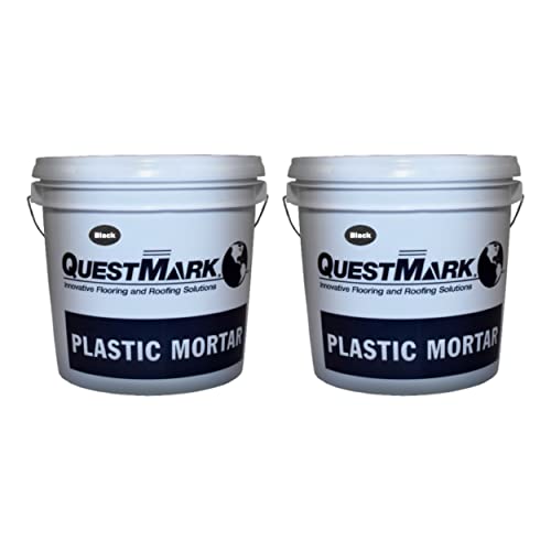 QuestMark 2110 High Traffic Epoxy Concrete Floor Patch and Resurfacer - Case (2 x 2 Gallon Unit), Black - High Impact and Abrasion Resistant Repair - color: Black, size: 2 Gallon (Case of 2)