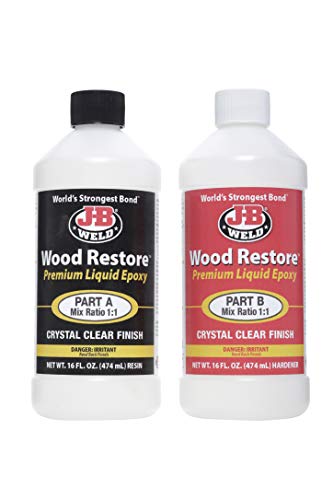J-B Weld 40002 Wood Restore Premium Liquid Epoxy Kit - 32 oz.