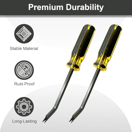 Heavy Duty Upholstery Staple Remover,Construction Staple Puller Tack Lifter Tool for Carpet, Furniture, Floor, Photo Frame, Wooden Surfaces for Removing Nails,Staples,and Tacks (1 pcs) - color: 1 Pcs