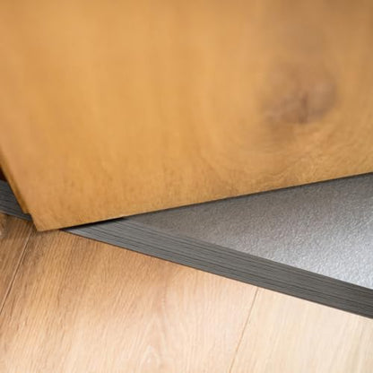 8Ft X 3in Wide Floor Transition Strip, Dark Gray Self Adhesive Vinyl Threshold Strip for Floor Gaps （Walnut Dark Gray - color: Walnut Dark Gray