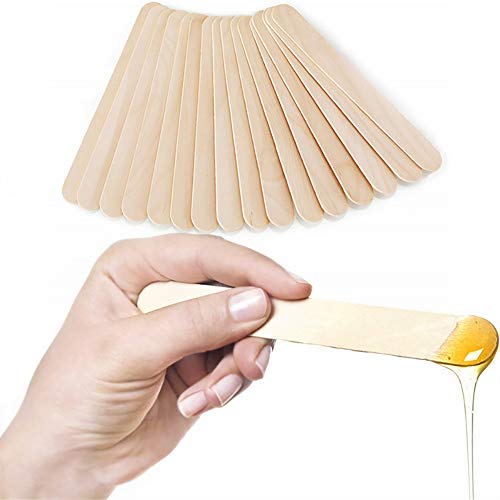 Hedume 1200 Pack Large Wide Wax Sticks, Wood Wax Spatula Applicator, Body Hair Removal Craft Sticks Applicator Spatula - size: 600 Count (Pack of 2)