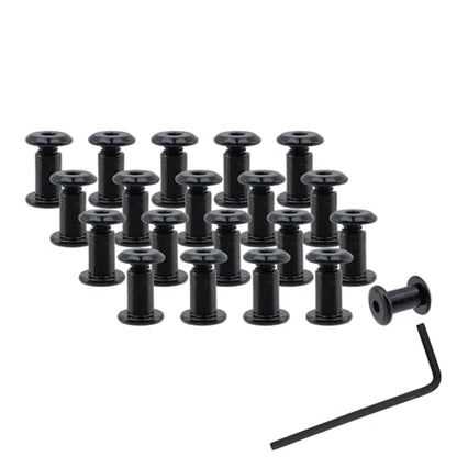 20 Sets M4 x 8mm Binding Post Screws Fastener Bolts Cap Nuts - size: M4 x 8mm