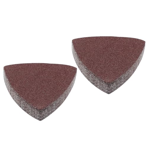 100 Pcs Triangle Sanding Pads, 80mm, 80 Grit - size: 80 Grit