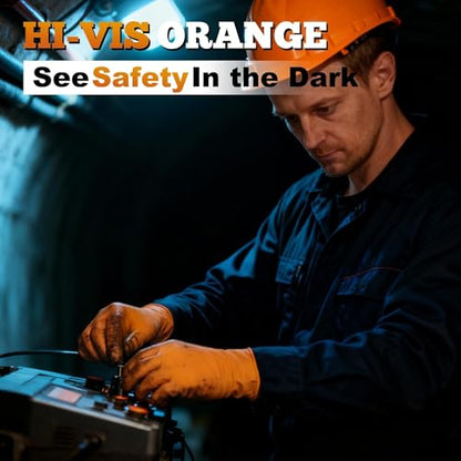 TitanFlex Heavy Duty Industrial Orange Nitrile Gloves, 8-mil, Gloves Disposable Latex Free with Raised Diamond Texture Grip, Powder Free, Rubber Glove, Mechanic Gloves,1000-ct Case (Medium) - color: 03 8mil (1000ct), size: Medium