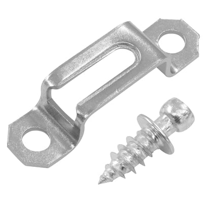20Pcs Silver Concealed Connector, Half Pass - style: Silver-Half Pass