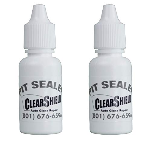 Clearshield Windshield Repair Resin - Auto Glass Scratch Repair - 2 Pack 15 ml Pit Sealer - size: 2 Pack