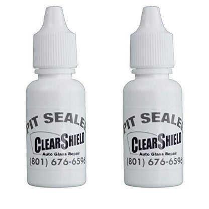 Clearshield Windshield Repair Resin - Auto Glass Scratch Repair - 2 Pack 15 ml Pit Sealer - size: 2 Pack