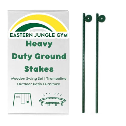 Eastern Jungle Gym Swing Set Anchors, 20” Solid Steel Rebar, Set of Two