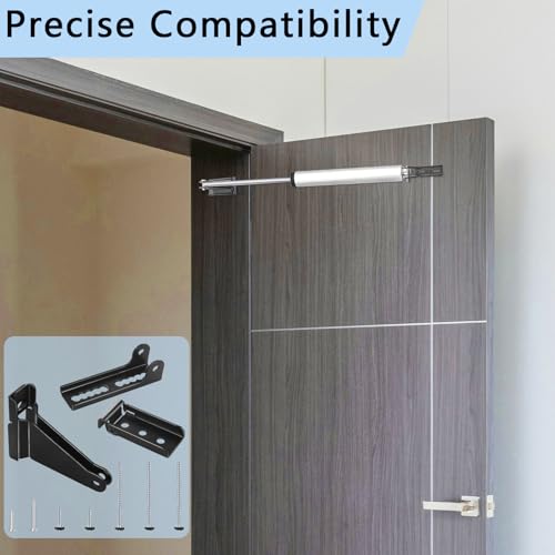 Reinforced Storm Door Closer Bracket, Screen Door Closer Replacement Part, Compatible with Andersen, Emco, Larson,Pella,40201 Door Repair Kit, for Wind Protection and Protecting Doors (Black) - style: Black