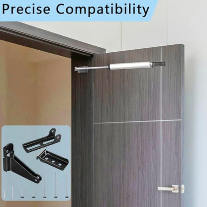 Reinforced Storm Door Closer Bracket, Screen Door Closer Replacement Part, Compatible with Andersen, Emco, Larson,Pella,40201 Door Repair Kit, for Wind Protection and Protecting Doors (Black) - style: Black