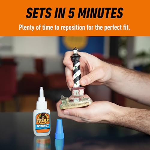 Gorilla Super Glue XL, Clear, All Purpose, 25 g - size: 25g
