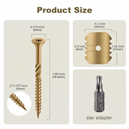 Fence Nail Fastener, 2", 200 PCS - size: 2"