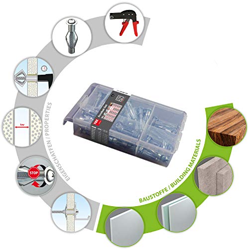 TOX Metal Cavity Dowel Assortment Acrobat Set, 60 pcs, 1 piece, 094901111 - style: Acrobat Set
