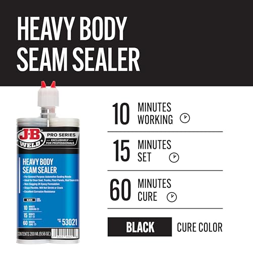 J-B Weld Heavy Bodied Seam Sealer - 200ml - 2 Mixers Included - size: 200ml