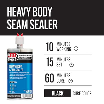 J-B Weld Heavy Bodied Seam Sealer - 200ml - 2 Mixers Included - size: 200ml