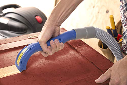 Oneida Air Systems Viper Vacuum Scraper® Ergonomic Textured Grip Wet/Dry Vac Attachment with Reversible Tungsten-Carbide Blade
