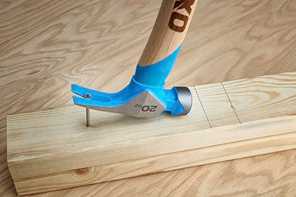 OX 20 oz Framing Hammer, Milled Face Claw Hammer, Martillos de Construccion - style: 20-oz Hammer + Grip