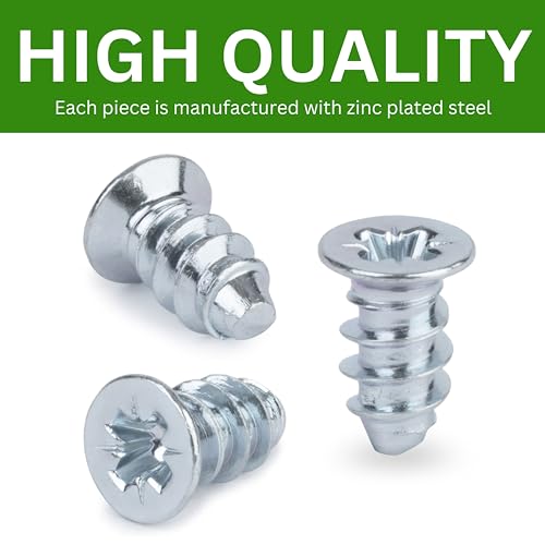 Spare Hardware Parts Replacement for IKEA Furniture Euro Screw Countersunk FX Screw - Part #146114 | Euro Screw M5.0-1.8×10 with PZD2 Recess | Pack of 36 - size: 146114