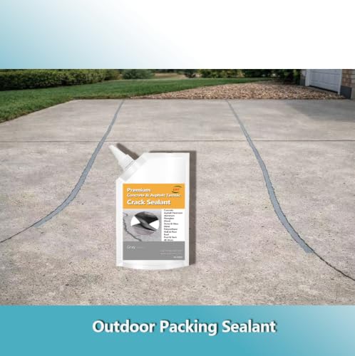 EWT Premium Concrete Crack Filler, Gray, 1 Count - color: Gray