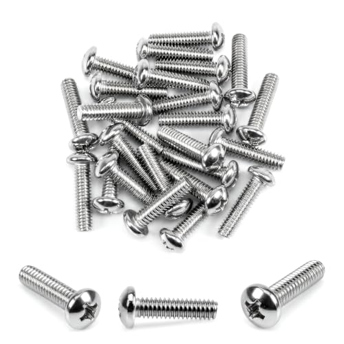 20PCS 1/4-20 x 1 Machine Screws, Phillips Pan Head, 304 Stainless Steel - size: 1/4-20x1"