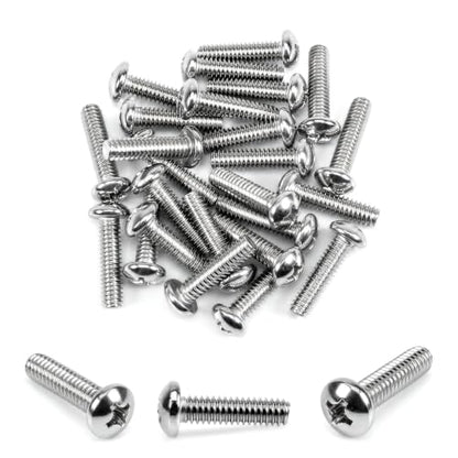 20PCS 1/4-20 x 1 Machine Screws, Phillips Pan Head, 304 Stainless Steel - size: 1/4-20x1"