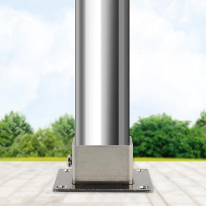 Wealrit Square Post Bases Bracket Deck Flange Post Anchors 4PCS,1.18"x1.18" - style: 4 pcs 1.18" x 1.18"