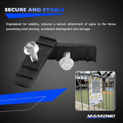 48pcs Fence Clips Chain Link Fence Sign Mounts Fastener Brackets Clamps - style: 48PCS
