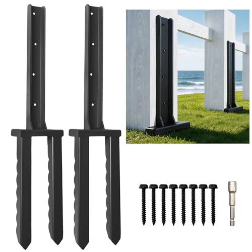2 Pcs 30“ Tall Fence Post Repair Kit - size: 2 Pcs