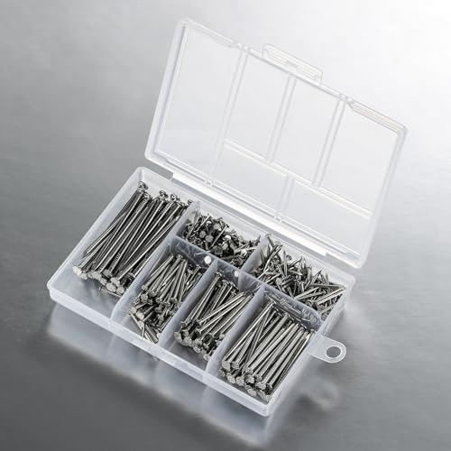Wensilon Stainless Steel 304 Nails Kit,nail for hanging pictures 430pcs - color: Ss, size: Kit