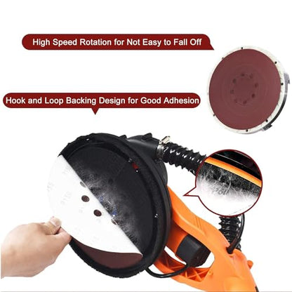 Utoolmart 7 Inch 8 Hole Hook & Loop Discs 120 Grit 10Pcs - size: 120 Grit