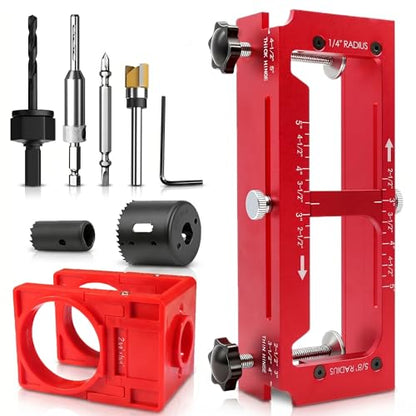 Door Hinge Jig, Door Hinge Template Kit for Router, Door Lock Kit