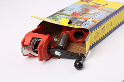 (4 Pack) 3/4" Wood Gluing Pipe Clamp Set Heavy Duty PRO Woodworking Cast Iron