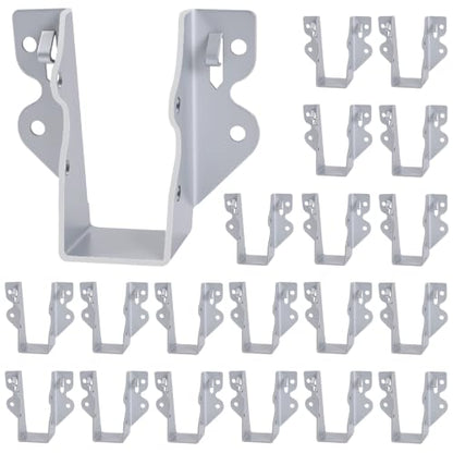 2x4 Joist Hangers Galvanized 20 Pcs,16 Gauge Face Mount Joist Hanger - size: 2" x 4"
