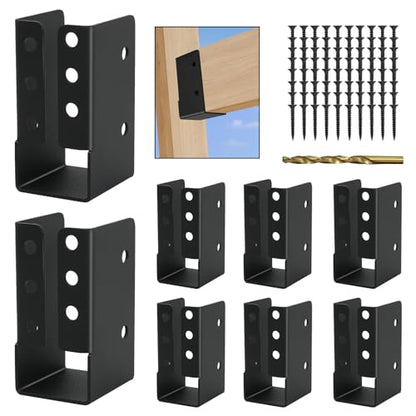 8-Pack 2x4 Joist Hangers Concealed Flange Header Tie for Wood - size: 8 PCS, style: 2X4''