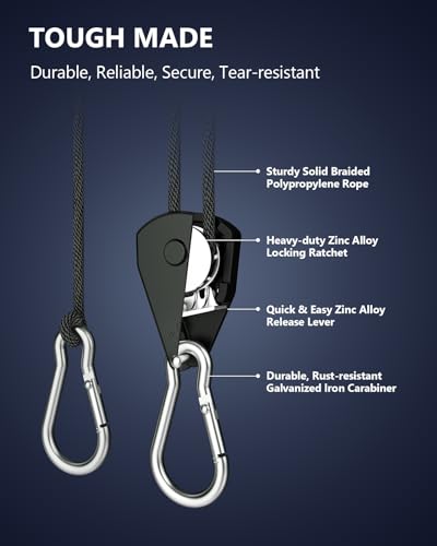 Retractable Heavy Duty Ratchet Tie Down Straps 1/8" 4 Pack, 8ft Tie-Down - size: 1/8" 4-Pack