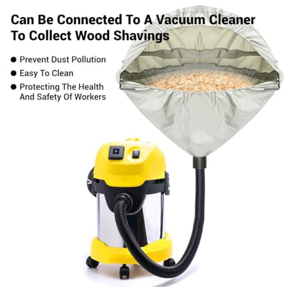 Miter Saw Dust Collection Hood, Table Saw Dust Solution with 4" Vacuum Port & Storage Bag, Heavy-Duty Oxford Fabric, Fits Most Standard 10" Sliding/Chop Saws, Grey