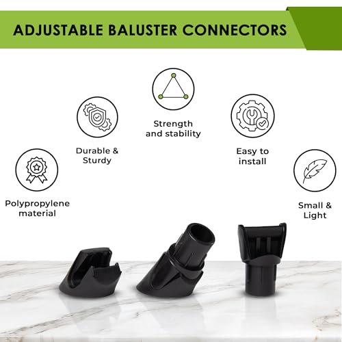 FENCE & DECK RITE Baluster Connectors for 3/4" Metal Balusters