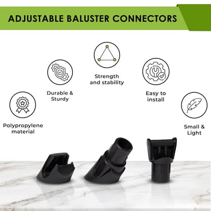 FENCE & DECK RITE Baluster Connectors for 3/4" Metal Balusters