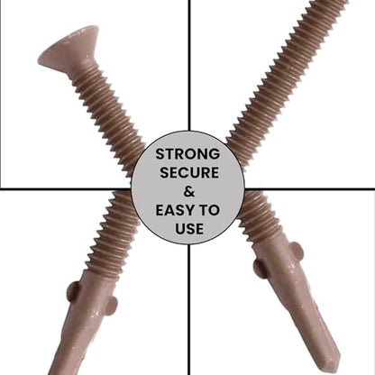 U-Turn 1/4-20 x 3-3/4 Flat Head Reamer with Wings, WAR Coated (20 Pack) - color: 1. Package Size - Small, size: (25375) 1/4"-20 x 3-3/4" WAR Coated