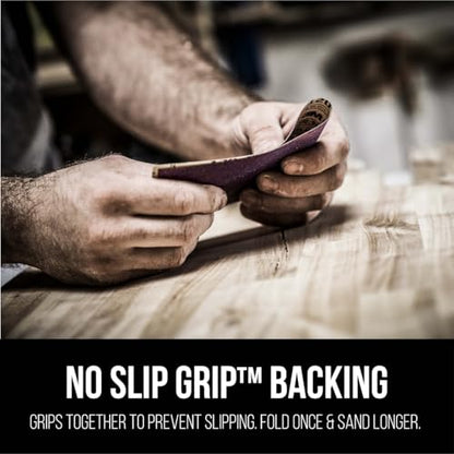 3M Pro Grade Precision Sanding Sheets with No-Slip Grip, 9 x 11 in, 80 Grit, 10-Pack (SHR80-PGP-10T) - style: 80 Grit, 10 Sheets, 9" x 11"