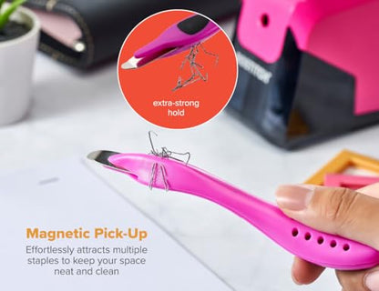 Bostitch Professional Magnetic Easy Staple Remover, Neon Colors, 3 Pack - color: Neon Colors