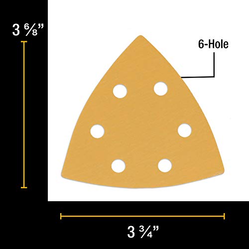 Dura-Gold Premium Triangle Oscillating Mouse Sanding Sheets - 3000 Grit - size: 3000-Grit
