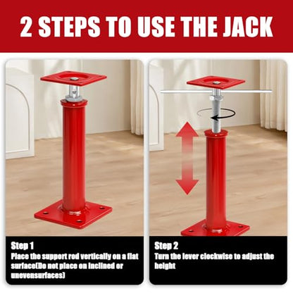 2 Pack House Floor Jacks,11"-16" Height Range, 9700Lbs Load