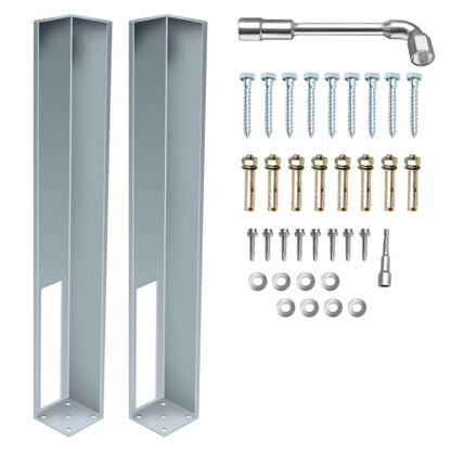 Vinyl Fence Concrete/Wood Post Mount Tower Fit for 5"x5"x36"
