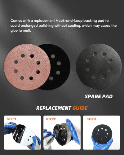 Carbide Sanding Disc 5 Inch 80 Grit Hook and Loop Grinding Discs