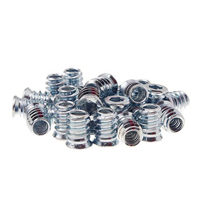1/4-20 Hex Drive Threaded Inserts for Wood - 40 Pieces - size: 1/4-20 x 15mm*40pcs
