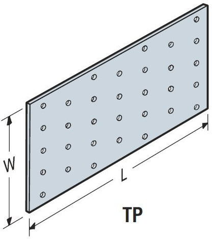 Simpson Strong-Tie Tie Plate 7" L X 3-1/8"W 20 Ga